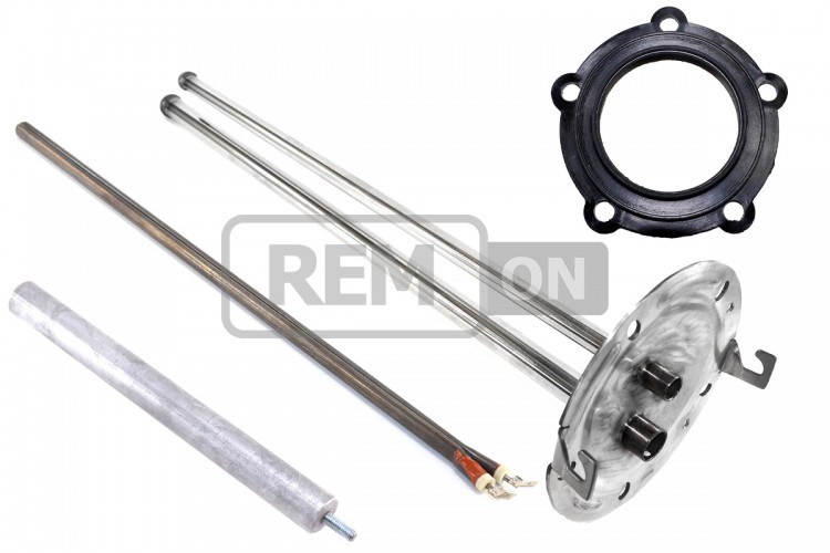 Комплект для ремонту бойлера Ariston 65119477 (D=125 мм, L=450/480 мм) під тен 1500Вт, під датчик 65109670 із сухим теном, нержавійка