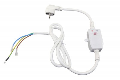 Мережевий кабель з ПЗВ для бойлера 16А/30 mA 220V Китай