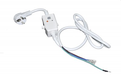 Мережевий кабель з ПЗВ для бойлера 16А/30 mA 220V