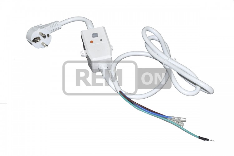 Мережевий кабель з ПЗВ для бойлера 16А/30 mA 220V