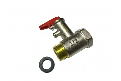Запобіжний клапан для бойлера Koer KR.1040-1/2 8bar (з ручкою)