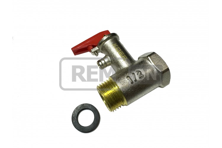 Запобіжний клапан для бойлера Koer KR.1040-1/2 8bar (з ручкою)
