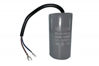 Конденсатор CD60 200мкФ 250V, пусковий