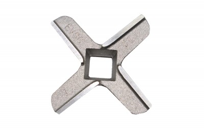 Ніж для насадки-м'ясорубки до кухонного комбайну Bosch MUM6-MUM8, MUZ7-MUZ8, 00461253, 00016229 (D=52 мм, товщ.= 10 мм, квадрат = 9.25 мм)